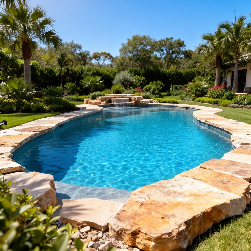 Custom swimming pool construction
